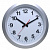 WALLC-R010P/SILVER Часы настенные аналоговые Бюрократ WallC-R010P D38см серебристый