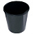 корзина для бумаг 1327794 круглая 19л. пластик литой черный