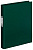 папка на 2-х кольцах 1300-04 a4 картон/пвх кор.35мм торц.карм с бум. встав темно-зеленый вмест.220лист.