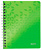блокнот leitz wow 46410054 a5 pp 80л клетка твердая обложка спираль двойная зеленый