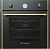 Духовой шкаф Электрический Electronicsdeluxe 6006.05эшв-009 черный матовый/золотистый