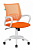 CH-W695N/OR/TW-96-1 Кресло Бюрократ CH-W695N оранжевый TW-38-3 TW-96-1 сетка/ткань крестовина пластик пластик белый
