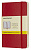 блокнот moleskine classic soft qp612f2 pocket 90x140мм 192стр. клетка мягкая обложка красный