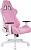 ZOMBIE NEO PINK Кресло игровое Zombie Neo розовый эко.кожа крестов. пластик пластик белый