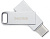 Флеш Диск Sandisk 64Gb Ultra Dual SDDDMC2-064G-GA46 USB3.1 серебристый