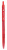 ручка шариковая deli eq02140 x-tream авт. 0.7мм красный красные чернила