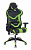 CH-772N/BL+GREEN Кресло игровое Бюрократ CH-772N черный/зеленый искусственная кожа с подголов. крестовина пластик