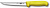 Нож кухонный Victorinox Fibrox (5.6008.15) стальной обвалочный лезв.150мм прямая заточка желтый