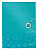 папка на резинке leitz wow 45990051 a4 полипропилен бирюзовый вмест.:150лист.