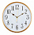 WALLC-R76P29/GOLD Часы настенные аналоговые Бюрократ WallC-R76P D29см белый