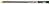 ручка шариков. silwerhof simplex (016045-03) d=0.7мм зел. черн. кор.карт. одноразовая ручка линия 0.5мм