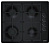 Газовая варочная поверхность Bosch PBP6C6B90 черный