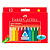 восковые мелки faber-castell 120010 трехгранные 12цв. картон.кор.