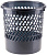 корзина для бумаг 299874 круглая 11л. пластик сетчатый серый