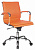 CH-993-LOW/ORANGE Кресло руководителя Бюрократ CH-993-Low оранжевый эко.кожа низк.спин. крестов. металл хром