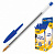 ручка шариков. bic cristal (847898) прозрачный d=1мм син. черн. кор.карт. 1стерж. линия 0.4мм