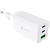 wcganunc unico зу 65w для ноутбуков, 2xusb-c, 1xusb 2.0, вх 100-240v, 50-60hz, вых 5v/3a,9v/2.22a,12v/1.67a(pd20w). power delivery, защита от кз, белый, rtl b