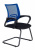 CH-695N-AV/BL/TW-11 Кресло Бюрократ CH-695N-AV синий TW-05 сиденье черный TW-11 сетка/ткань полозья металл черный