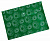 конверт на кнопке бюрократ -pk823ngrn a4 с рисунком "ромашки" непрозрачный пластик 0.18мм зеленый