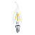 n4yw50elc ecola candle led 5,0w 220v e14 2700k 360° filament прозр. нитевидная свеча на ветру (ra 80, 100 lm/w) 125х37