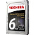Жесткий диск SATA 6TB 7200RPM 6GB/S 128MB HDWE160UZSVA TOSHIBA