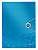 папка на резинке leitz wow 45990036 1 отдел. a4 полипропилен синий вмест.:150лист.