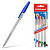 ручка шариков. erich krause r-301 classic stick (44593) прозрачный d=1мм ассор. черн. пакет линия 0.5мм шестигр. 4цв. 1 синяя/1 красная/1 зеленая/1 че