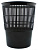 корзина для бумаг к-14л чр круглая 14л. пластик сетчатый черный