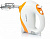 Миксер ручной Polaris PHM2010 150Вт белый/оранжевый