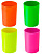 стакан для канцелярских принадлежностей стамм сн620 neon пластик цв.ассорт.