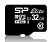 Флеш карта microSDHC 32Gb Class10 Silicon Power SP032GBSTHBU1V10SP + adapter