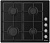 33802054 Газовая варочная поверхность Candy CHG6LB черный