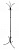 Вешалка напольная Бюрократ Нова-3 НОВА-3/GREY серый основание крестовина наконечники черный крючки двойные для верхней одежды метал. (упак.:1шт)