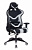 CH-772N/BL+WHITE Кресло игровое Бюрократ CH-772N черный/белый искусственная кожа с подголов. крестовина пластик