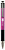 ручка шариков. автоматическая zebra 301a (26347) розовый d=0.7мм син. черн. сменный стержень резин. манжета