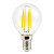 n4gw50elc ecola globe led 5,0w g45 220v e14 2700k 360° filament прозр. нитевидный шар (ra 80, 100 lm/w) 78х45