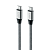 dcccunc unico кабель usb-с - usb-с, 2,1а, 5v/3a, 9v/2a, power delivery, 480 мбит/с, нейлон, металл, 1м, серый, rtl box