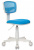 CH-W299/LB/TW-55 Кресло детское Бюрократ CH-W299 голубой TW-31 TW-55 крестов. пластик пластик белый