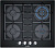 Газовая варочная поверхность Bosch PNH6B6O90R черный