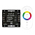 rfc18wesb ecola led strip rgb rf controller 18a 216w 12v (432w 24v) с кольцевым сенсорным белым радиопультом
