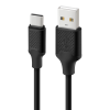 dctypecbsunc unico кабель usb-с - usb, 2,1а, basic, 480 мбит/с, pvc, 1м, черный, rtl box