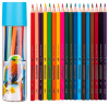 карандаши цв. deli ec111-18 color emotion шестигран. липа цветной корпус 18цв. пласт.туб. (18шт)