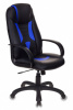 VIKING-8/BL+BLUE Кресло игровое Бюрократ Viking-8 черный/синий искусственная кожа