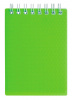 блокнот hatber diamond 80б6b1гр_02034 a6 пластик 80л клетка твердая обложка гребень зеленый