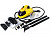 Пароочиститель напольный Kitfort КТ-908-2 1500Вт желтый/черный